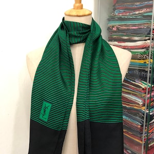 Vintage Yves Saint Laurent Silk Scarf Yves Saint Laurent Silk Muffler Yves Saint Laurent Silk Neck Scarf Yves Saint Laurent Silk Neck Warmer