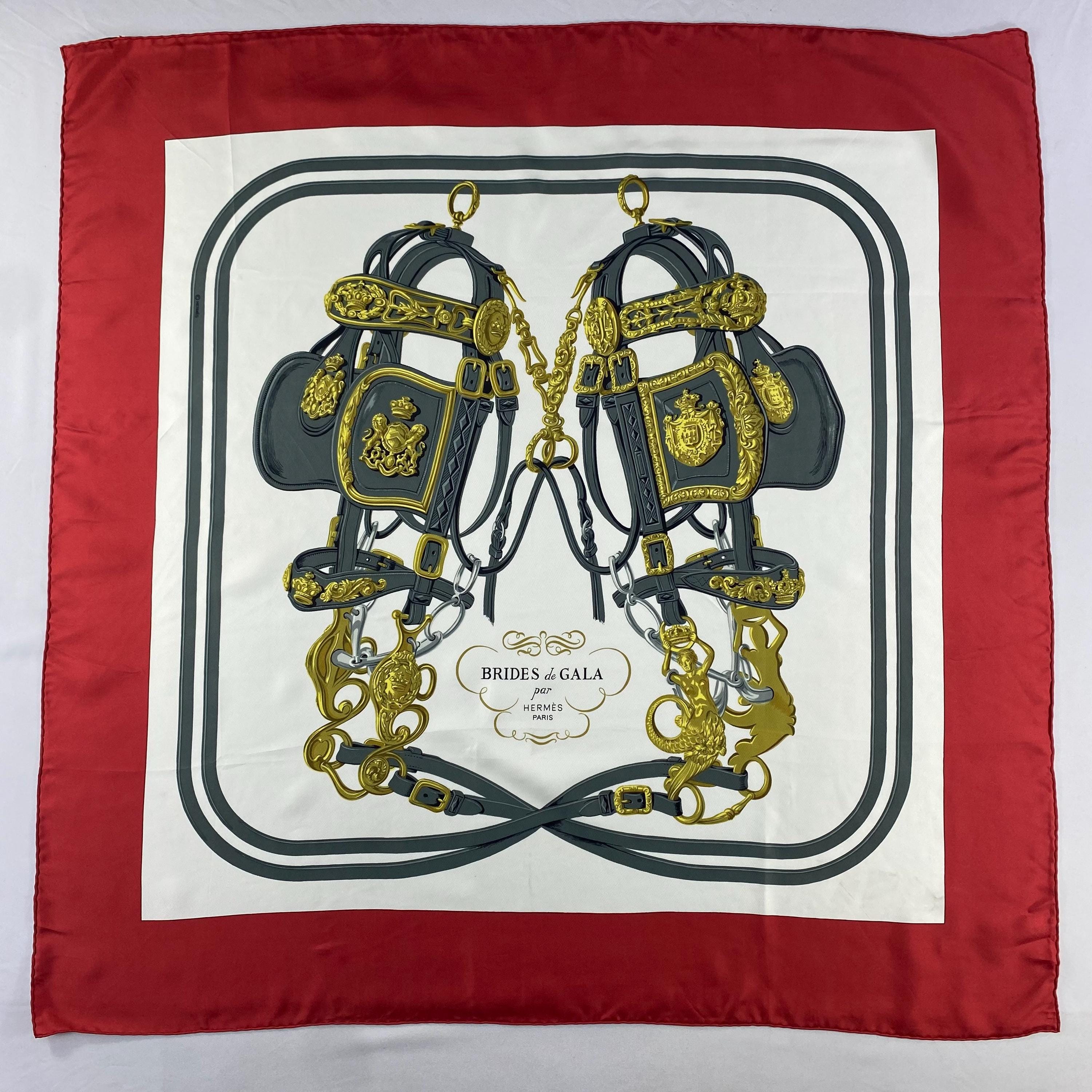 Vintage Hermes Brides De Gala Silk Scarf Hermes 34x34 Hermes Silk