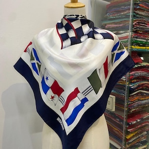 Vintage Moschino Silk Scarf Moschino Silk Muffler Vintage Moschino Silk Neck Scarf Moschino Silk Head Scarf Moschino Shawl
