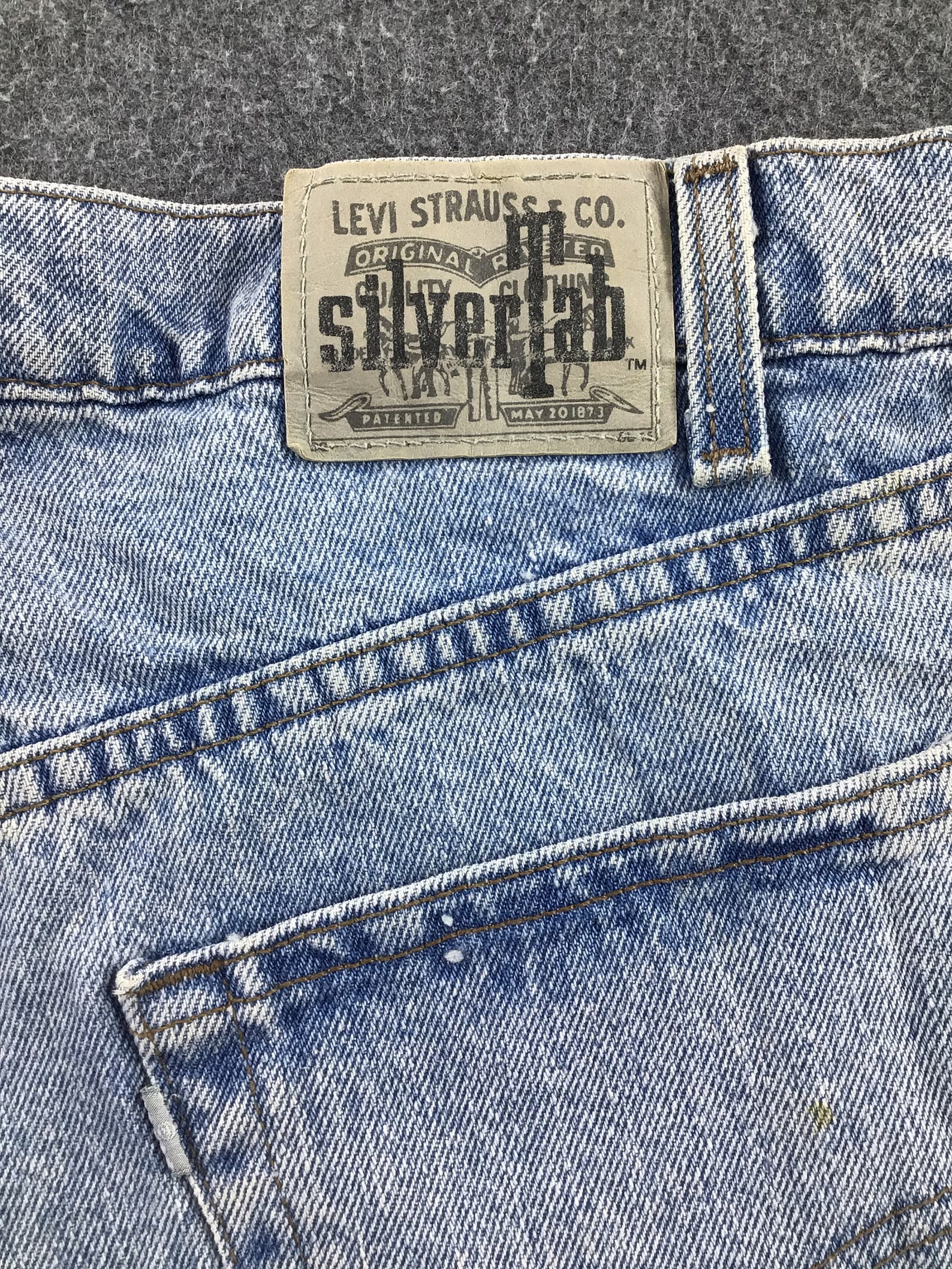 Vintage Levis Silver Tab Flare Jeans 36x31 Faded Denim Grunge | Etsy
