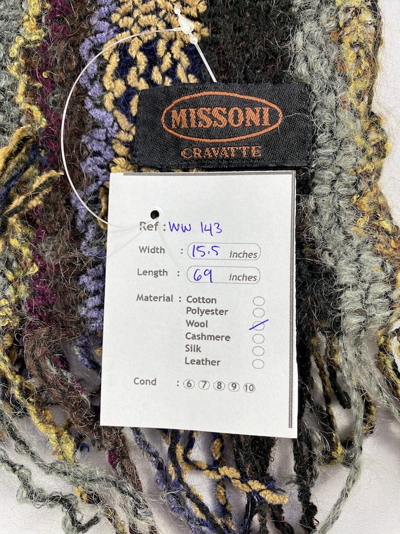 Buy Vintage Missoni Scarf Muffler Missoni Multicolor Muffler