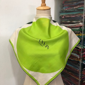 Vintage Lanvin Silk Scarf Lanvin Silk Muffler Vintage Lanvin Silk Neck Scarf Vintage Lanvin Head Scarf Lanvin Silk Shawl