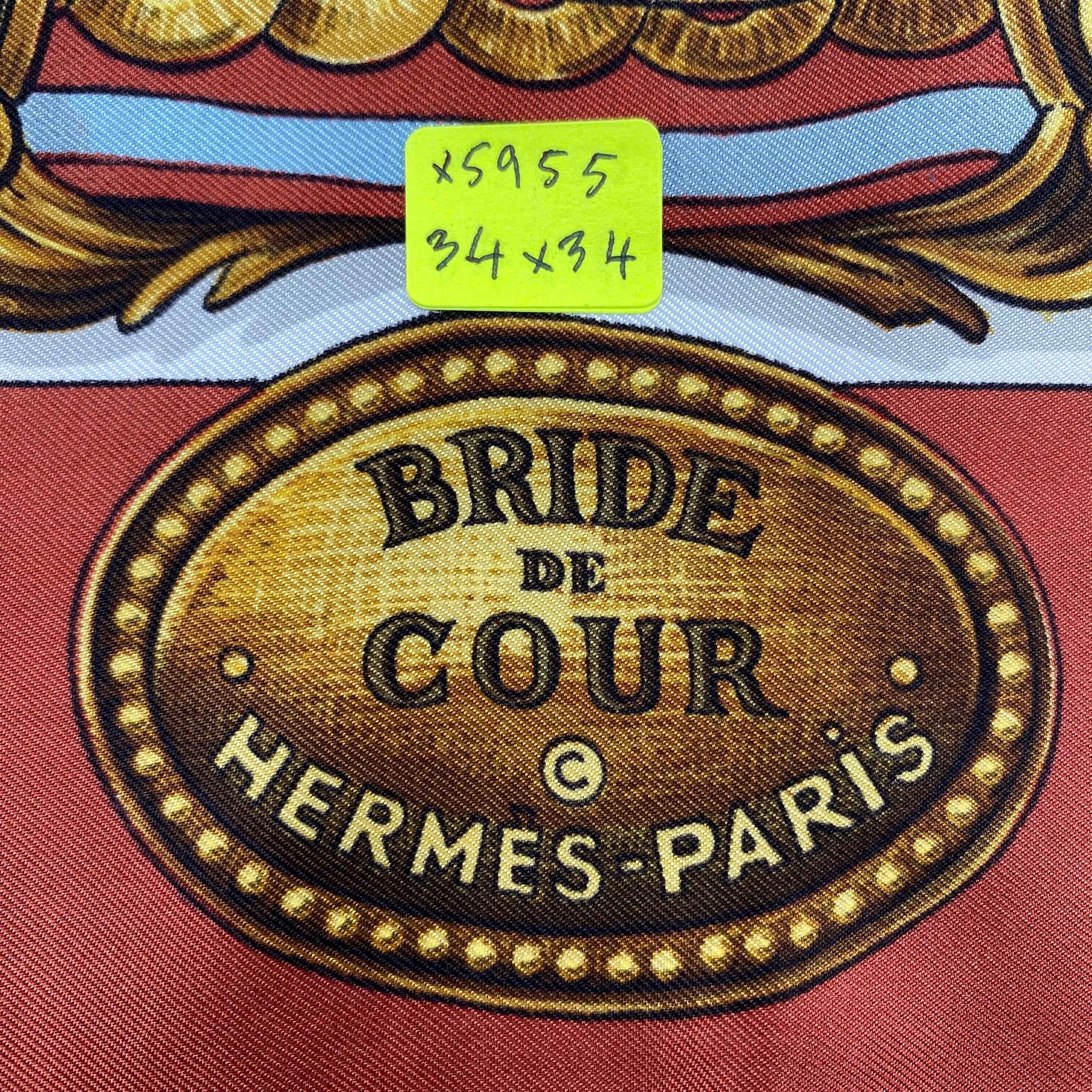 Vintage Hermes Bride De Cour Silk Scarf Hermes Silk Scarf Vintage