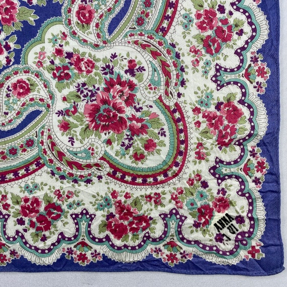Anna Sui  Handkerchief Bandana Babushka Wrap Auth… - image 3