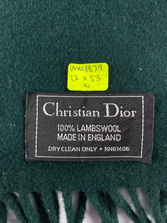 Christian Dior Scarf Muffler Vintage Dior Wool Sc… - image 5