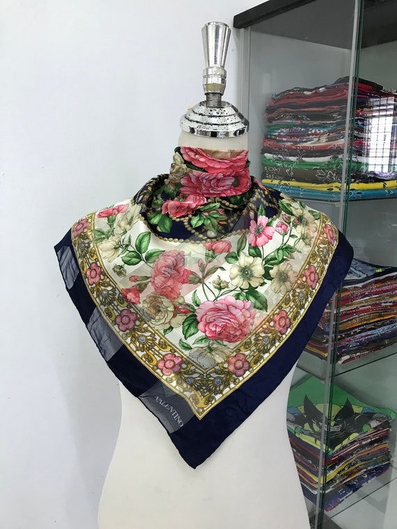 Valentino top silk scarf