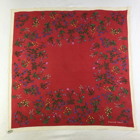 Vintage Hanae Mori Silk Scarf, Hanae Mori Silk St… - image 2