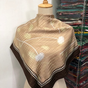 Vintage Guy Laroche Silk Scarf, Guy Laroche Silk Stole, Vintage Guy Laroche Silk Muffler, Guy Laroche Scarf, Vintage Silk Shawl