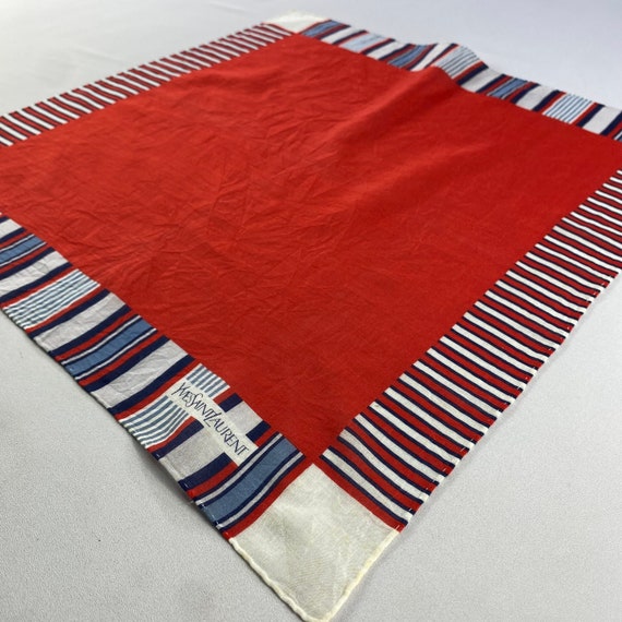 Vintage Yves Saint Laurent Handkerchief, Yves Sai… - image 2