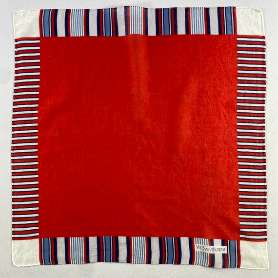 Vintage Yves Saint Laurent Handkerchief, Yves Sai… - image 1