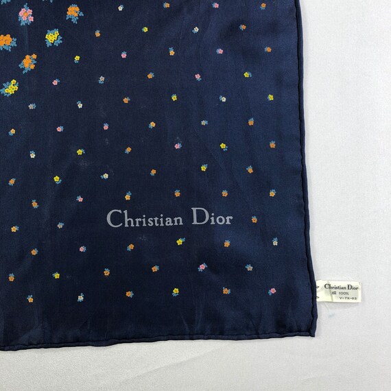 Vintage Christian Dior Silk Scarf Christian Dior … - image 4