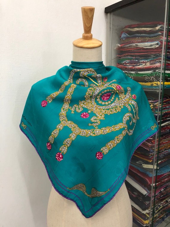 Vintage Cartier Silk Scarf, Must De Cartier Silk Scarf