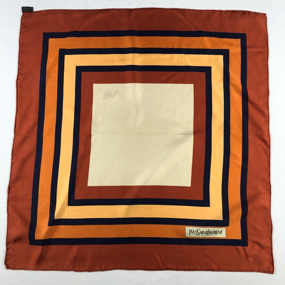 Vintage Yves Saint Laurent Silk Scarf Yves Saint … - image 2