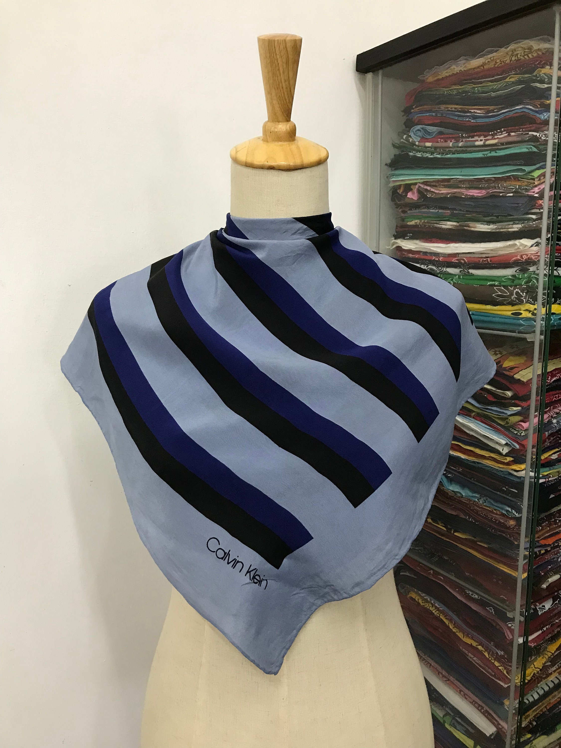 Calvin klein silk scarf sale