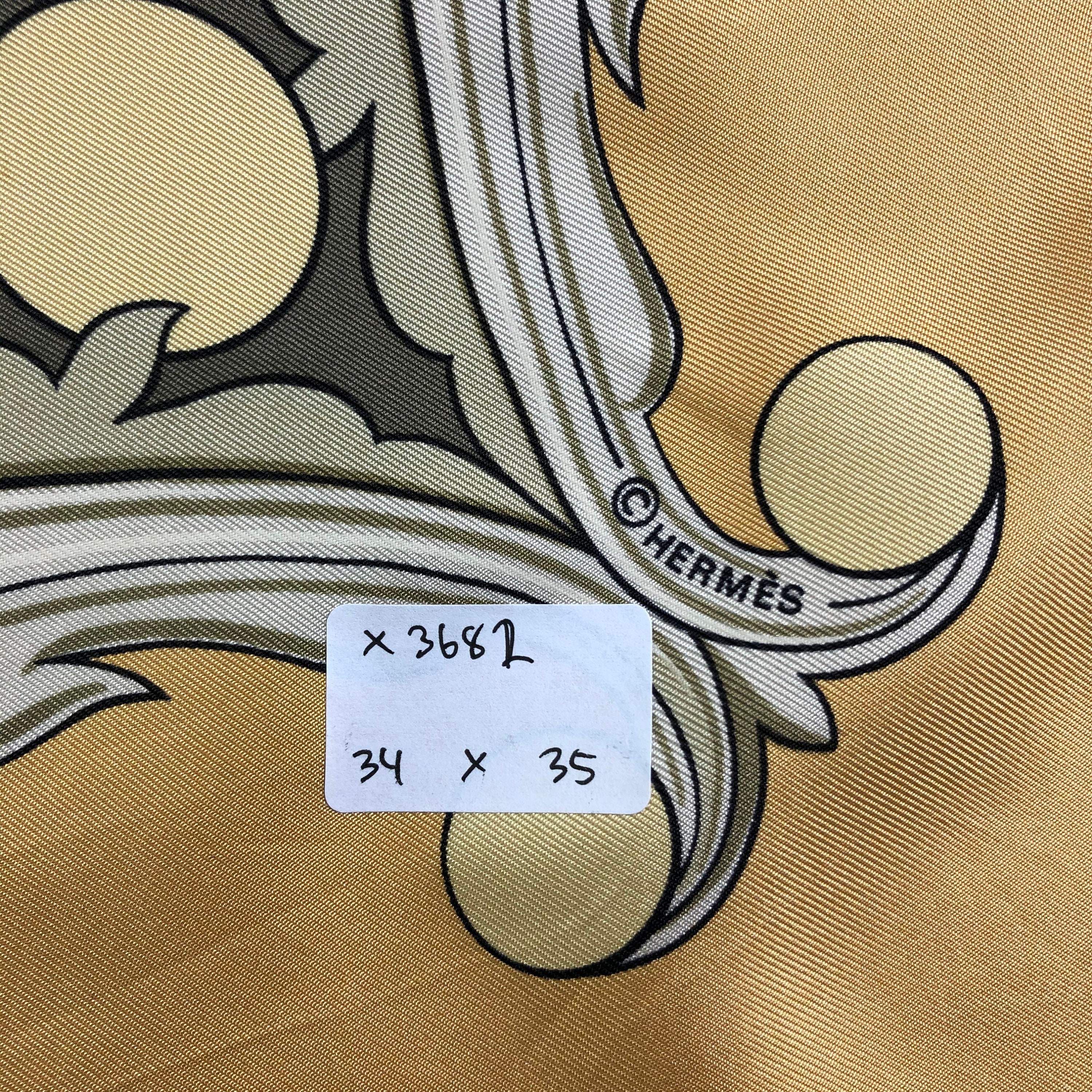 HERMES　Carre140≪ANIMAUX SOLAIRES≫シルクモスリン Hermes Vintage Scarf Les Animaux Solaires in Box | eBay
