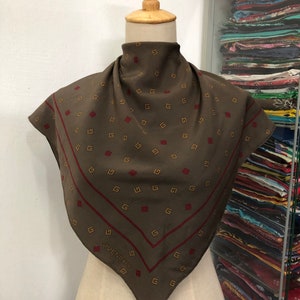 Vintage Givenchy Silk Scarf Givenchy Neck Scarf Givenchy Silk Muffler Givenchy Big Logo Givenchy Neck Warmer Givenchy Silk Shawl