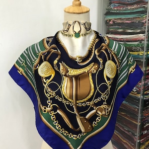 Vintage Giani Marco Venturi Silk Scarf, Vintage Silk Neck Scarf, Vintage 80s Silk Muffler, Vintage Classic Silky Scarf, Vintage 80s Shawl,
