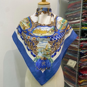 Vintage Hermes L&#39;Entente Cordiale Silk Scarf Hermes Square Scarf Vintage Hermes Silk Scarf Hermes Square Scarf Hermes 34 Vintage Hermes 34