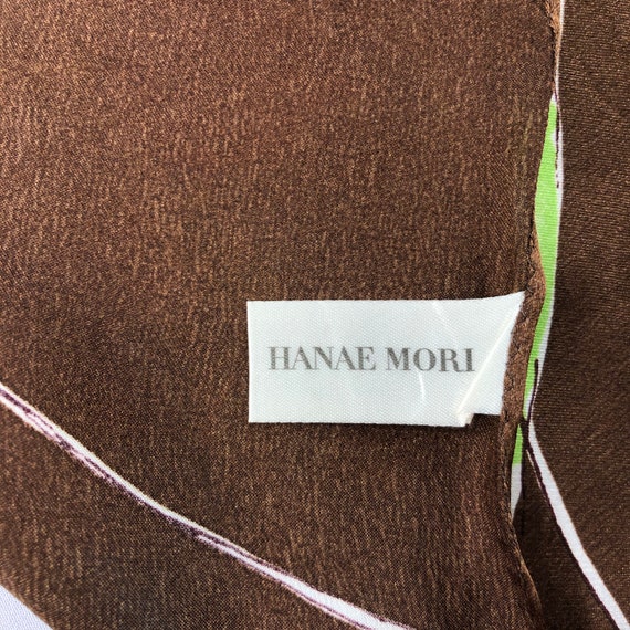 Vintage Hanae Mori Silk Scarf, Hanae Mori Silk St… - image 4