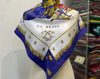 Foulard HERMÈS Carré 90 « Tropiques » Par Laurence Bourthoumieux - 100% Soie - Occasion Très Bon État - Motif Géométrique Rose