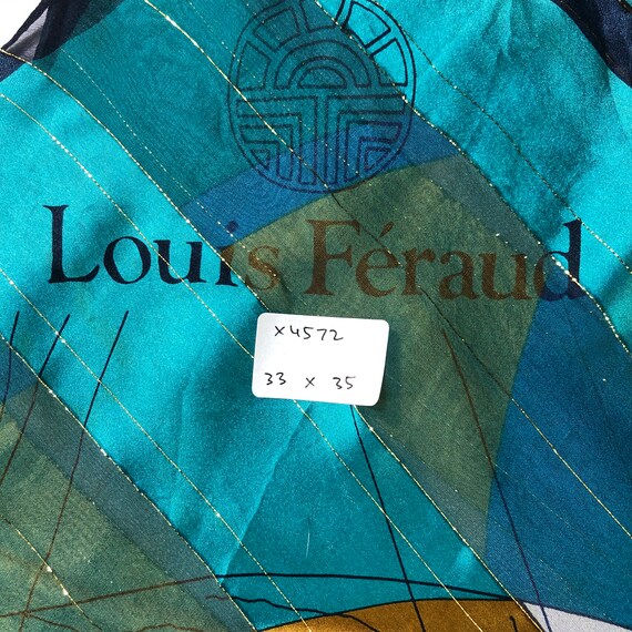 Vintage Louis Feraud Scarf, Twill Silk Scarf, Vin… - image 9