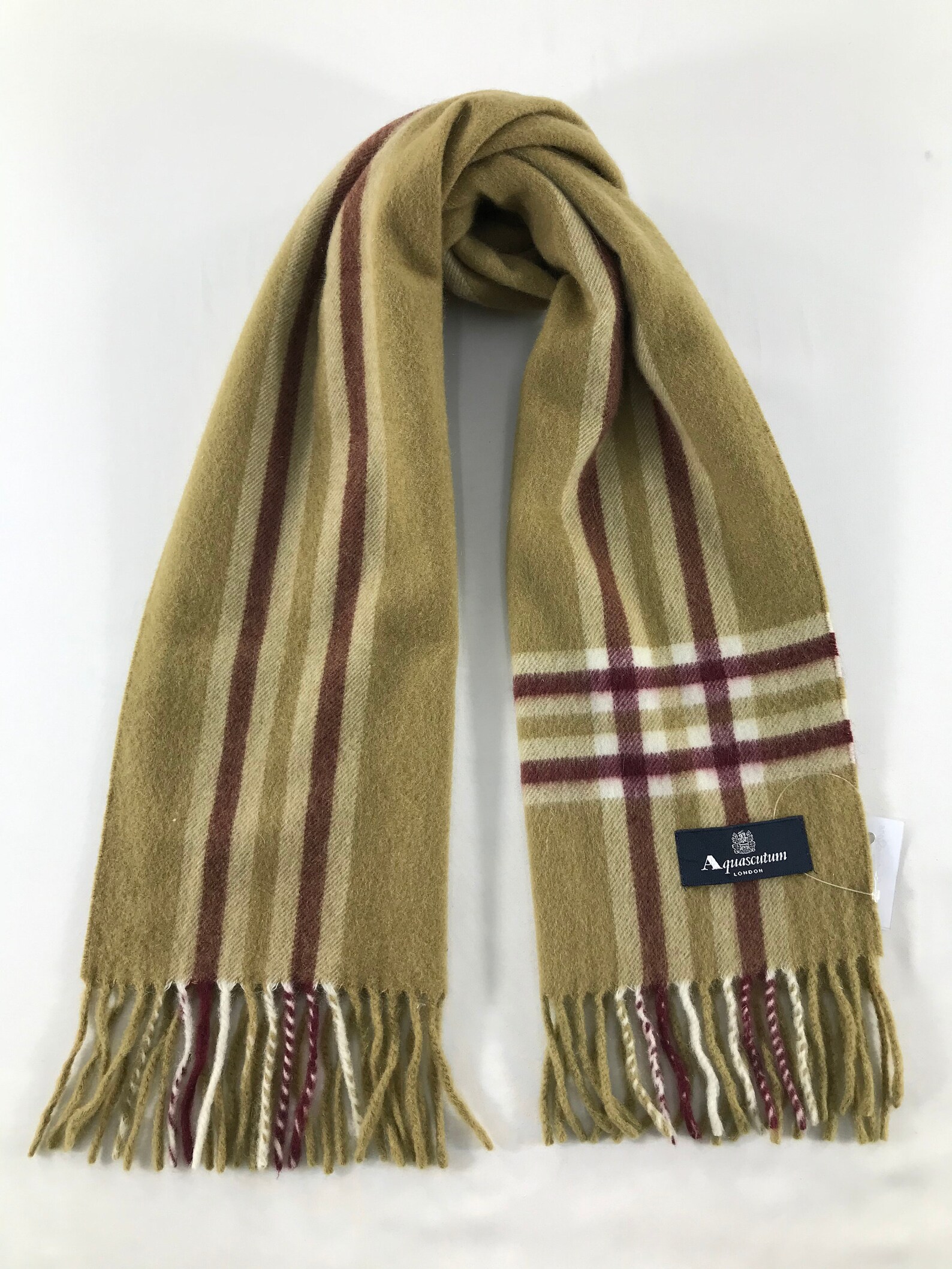 Aquascutum Scarf Muffler Neckwear Multicolor scarf Luxury Etsy