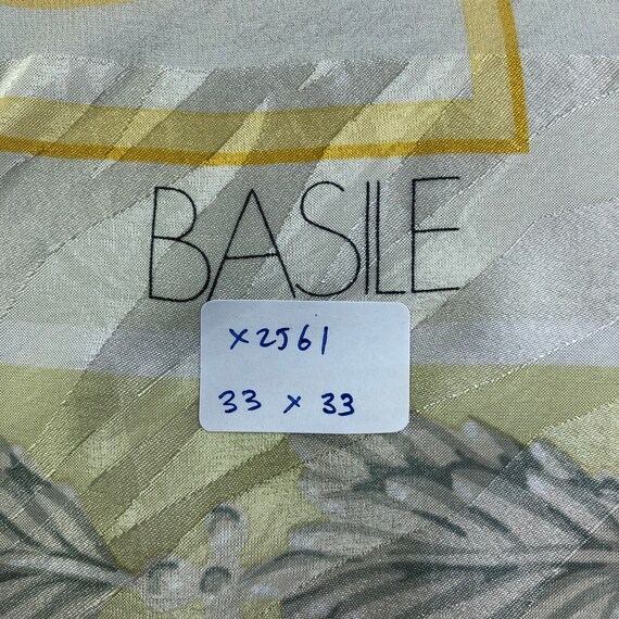 Vintage Basile Silk Scarf, Vintage Silk Neck Scarf, Vintage