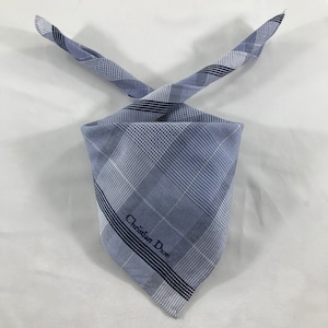 Christian Dior Vintage Christian Dior Handkerchief, Christian Dior Pocket Square, Christian Dior Scarf, Vintage Christian Dior Bandana