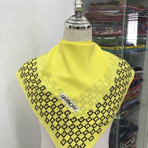 Vintage Givenchy Silk Scarf Givenchy Neck Scarf Givenchy Silk Muffler Givenchy Big Logo Givenchy Neck Warmer Givenchy Silk Shawl