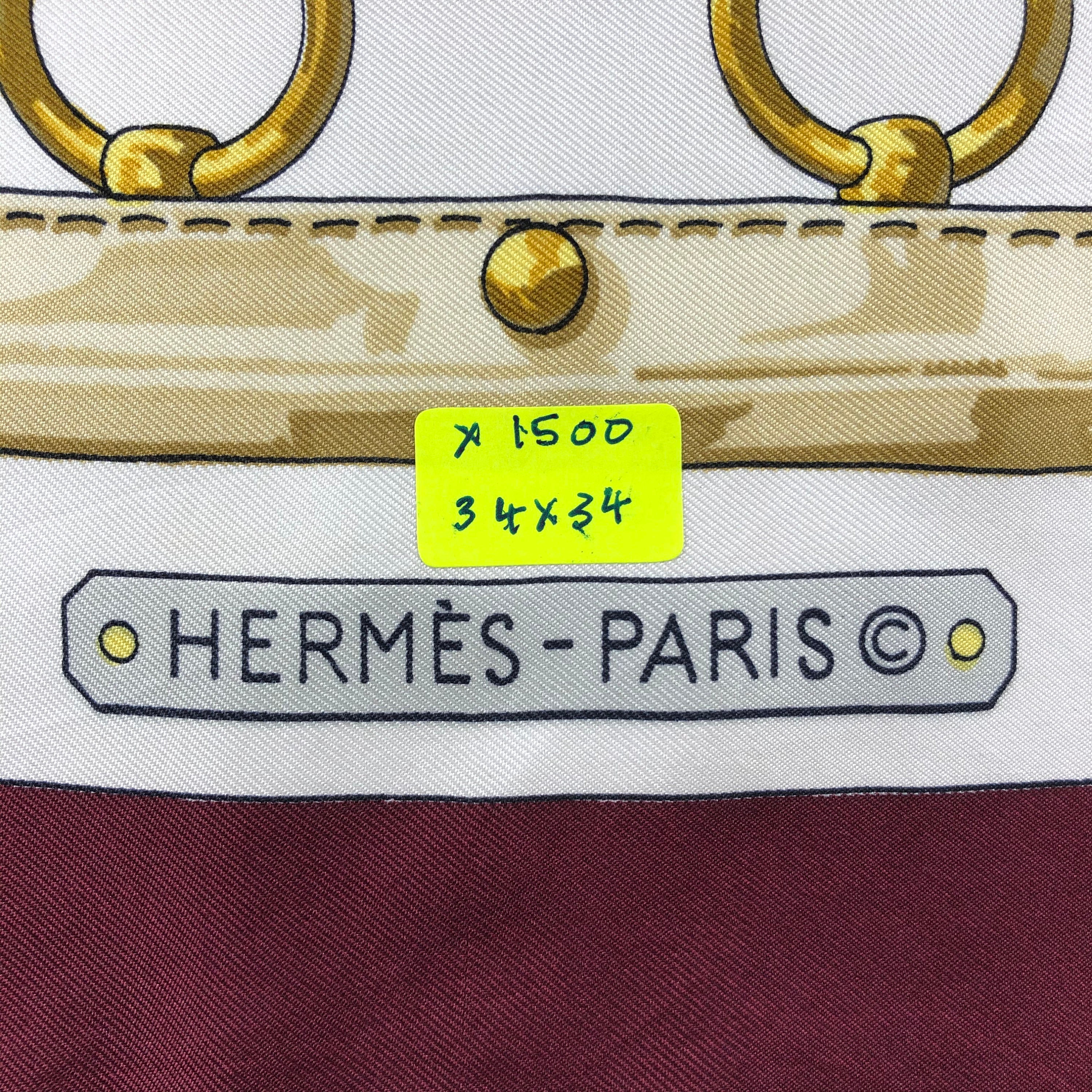 Vintage Hermes Aux Champs Silk Scarf Hermes Silk Muffler Hermes