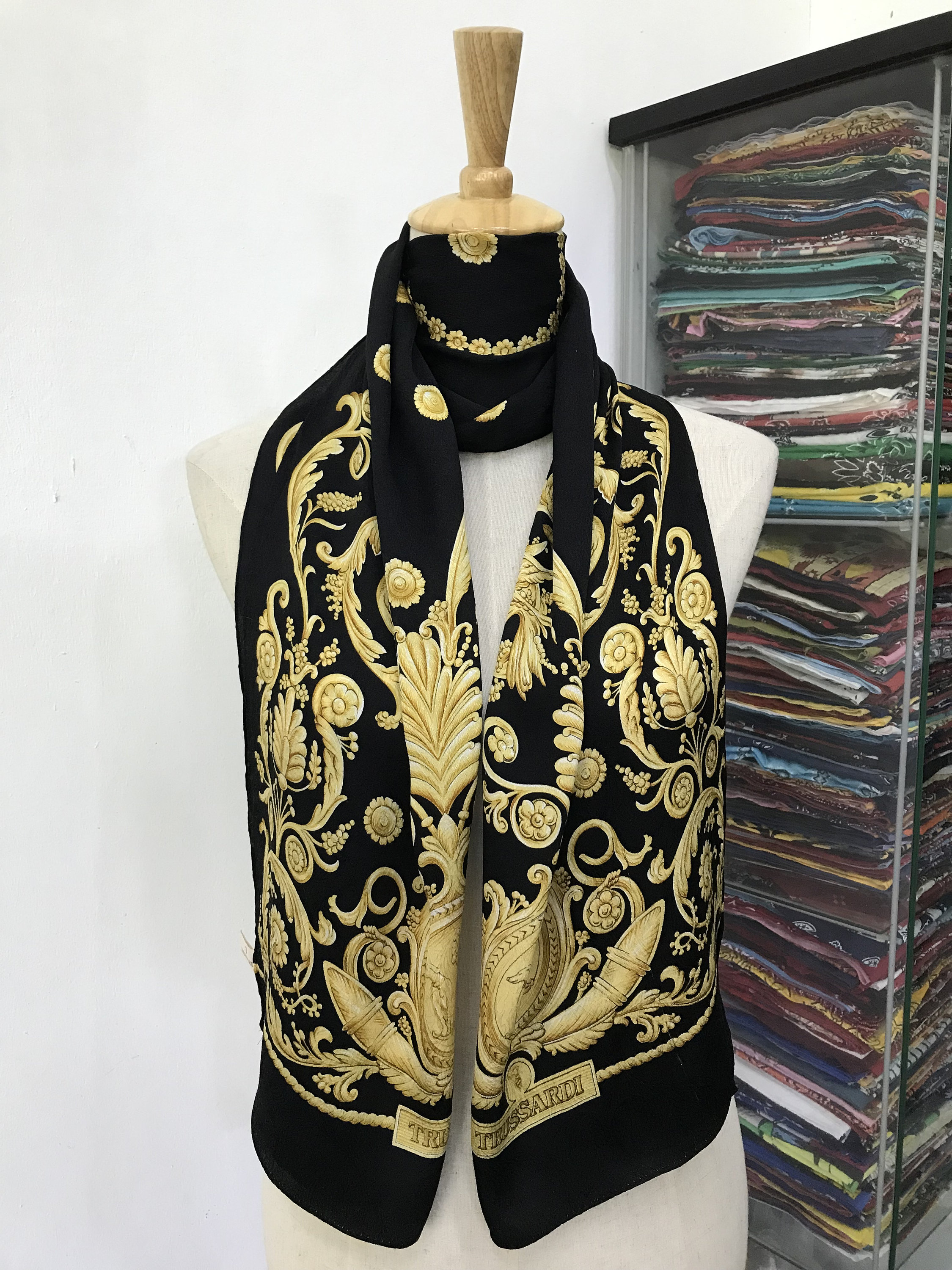 Buy Vintage Trussardi Silk Scarf Trussardi Silk Muffler Vintage Online in  India - Etsy