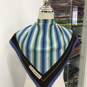 Vintage Yves Saint Laurent Silk Scarf Yves Saint Laurent Silk Muffler Yves Saint Laurent Silk Neck Scarf Yves Saint Laurent Silk Neck Warmer