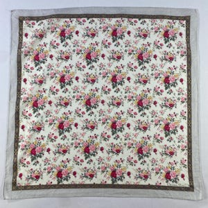 Vintage Dior Handkerchief, Dior Bandana, Vintage Dior Pocket Square, Christian Dior Handkerchief, Vintage Dior Neck Scarf