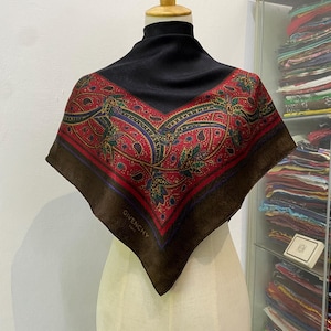 Vintage Givenchy Silk Scarf Givenchy Neck Scarf Givenchy Silk Muffler Givenchy Big Logo Givenchy Neck Warmer Givenchy Silk Shawl