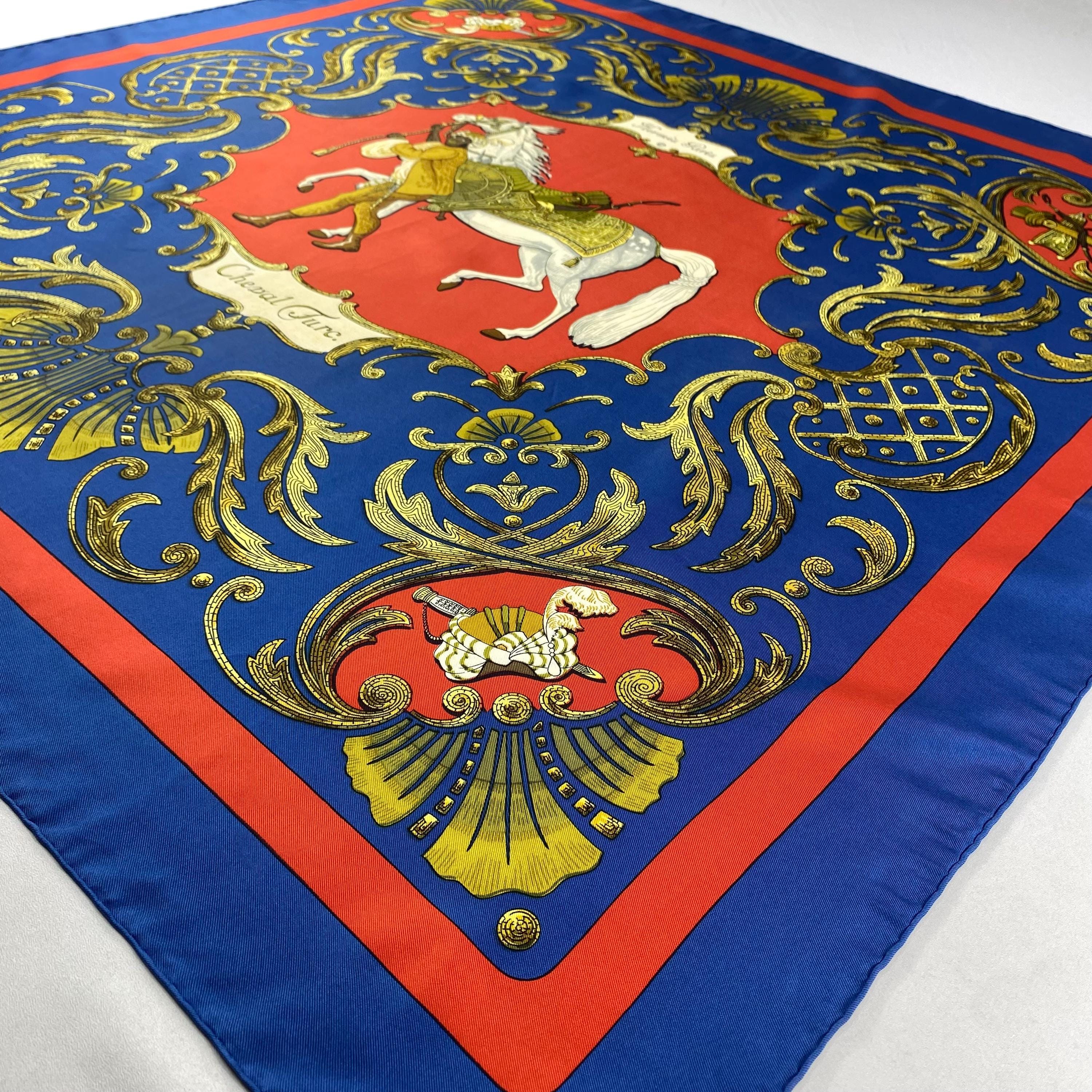 Vintage Hermes Cheval Turc Silk Scarf Hermes Silk Scarf Vintage