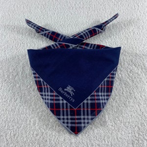 Vintage Burberry Handkerchief,  Burberry Bandana, Vintage Burberry Pocket Square, Burberry Scarf, Burberry Neck Scarf