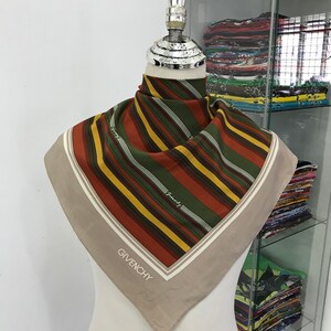 Vintage Givenchy Silk Scarf Givenchy Neck Scarf Givenchy Silk Muffler Givenchy Big Logo Givenchy Neck Warmer Givenchy Silk Shawl