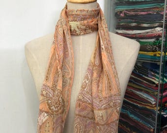 Vintage Etro Silk Scarf, Etro Paisley Scarf, Authentic Etro Scarf, Vintage Etro Milano Silk Scarf, Etro Silk Stole, Vintage Etro Flower