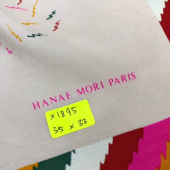 Vintage Hanae Mori Silk Scarf, Hanae Mori Silk St… - image 4