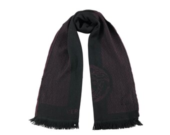 Vintage Versace Scarf Muffler Versace Check Scarves Vintage