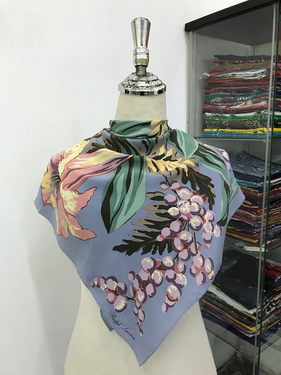 Vintage ralph sales lauren silk scarf