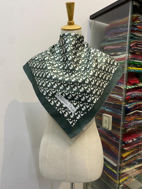 Vintage Christian Dior Trotter Silk Scarf Neckerchief