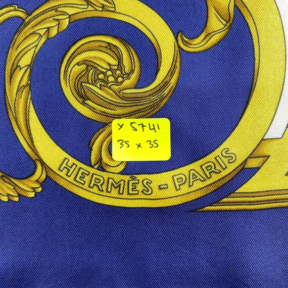 ヴィンテージ エルメス シルクスカーフ Les Tuileries by Joachim Metz