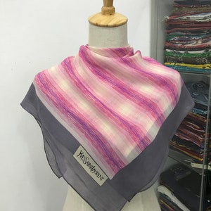 Vintage Yves Saint Laurent Silk Scarf Yves Saint Laurent Silk Muffler Yves Saint Laurent Silk Neck Scarf Yves Saint Laurent Silk Neck Warmer