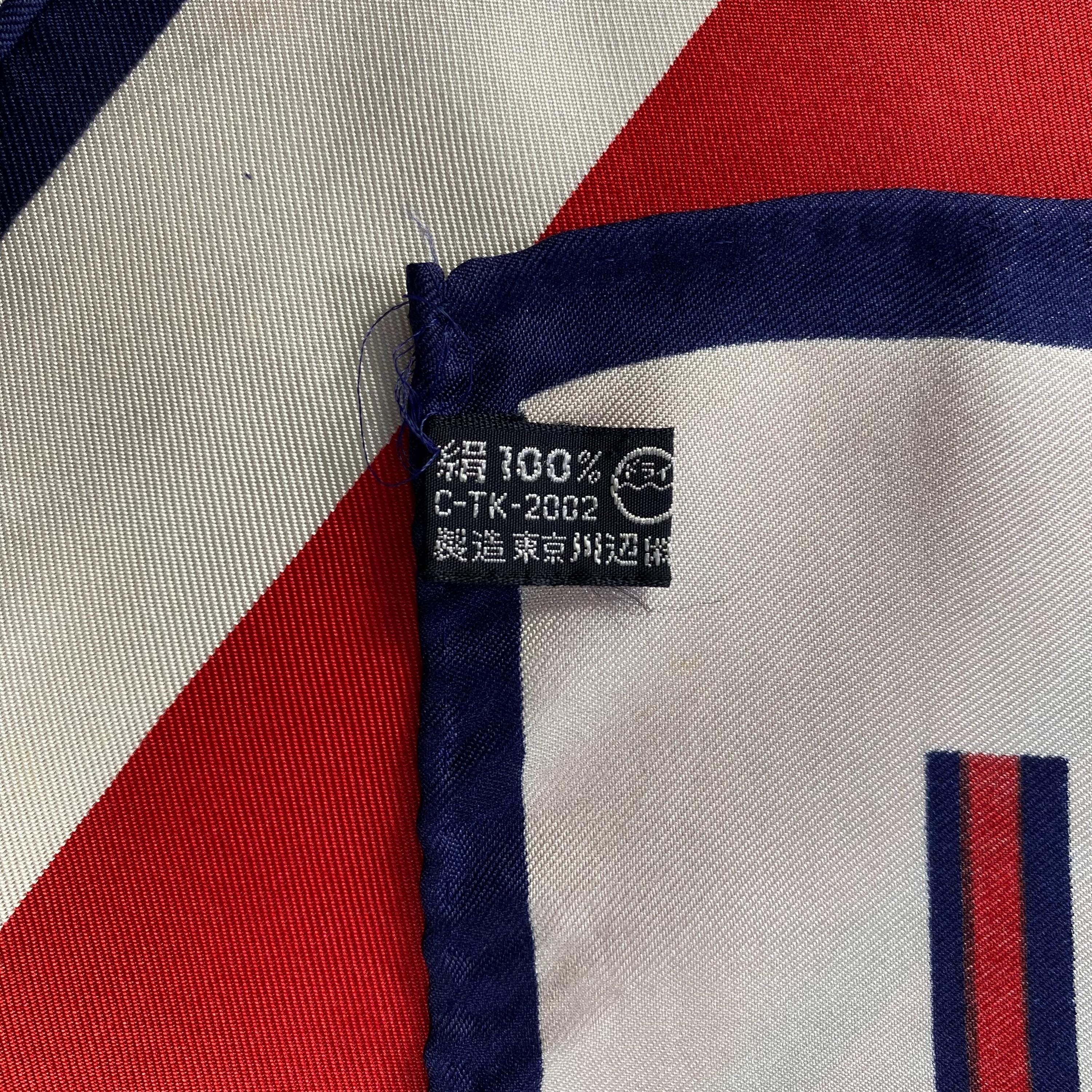 Vintage Yves Saint Laurent Silk Scarf Neckerchief Neckwear