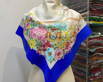 Vintage Gucci Silk Scarf Handkerchief Bandana Accessories