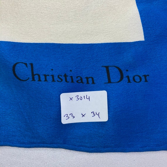 Vintage Christian Dior Silk Scarf Christian Dior … - image 10