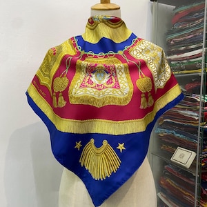Vintage Hermes Poste et Cavalerie Silk Scarf Hermes Silk Scarf Vintage Hermes Foulards Hermes Square Scarf Vintage Hermes Silk Shawl