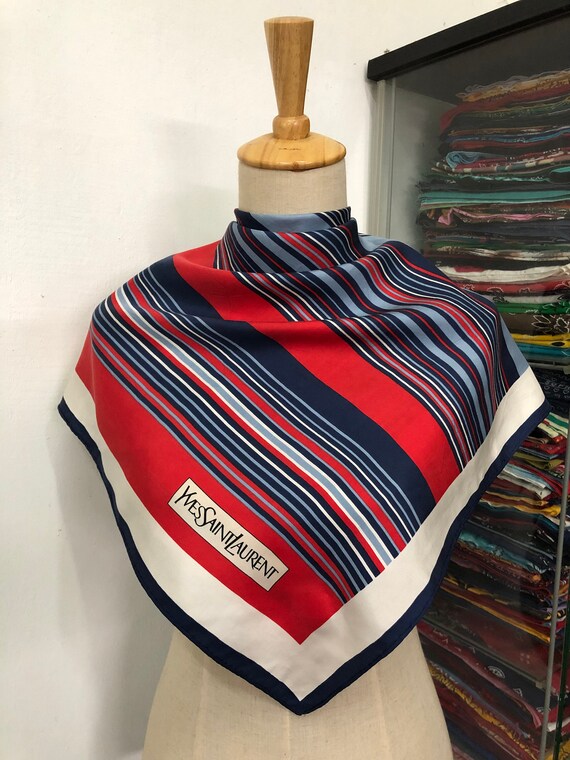 yves saint laurent silk scarf