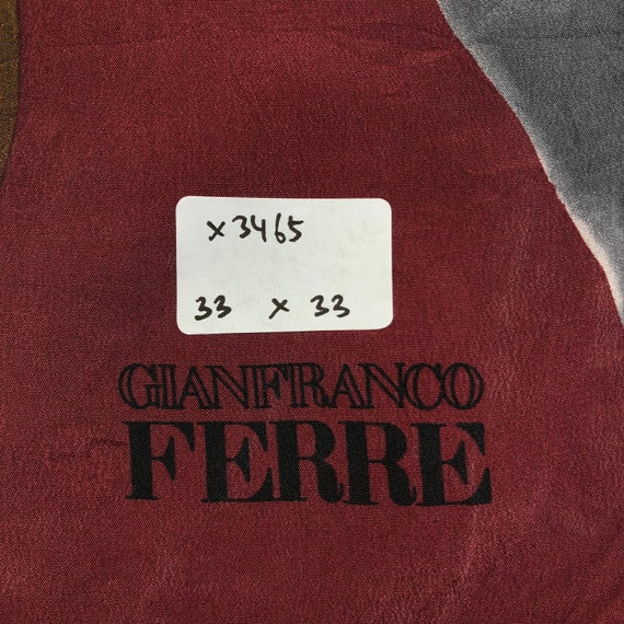 Vintage Gianfranco Ferre Silk Scarf Neckerchief N… - image 5
